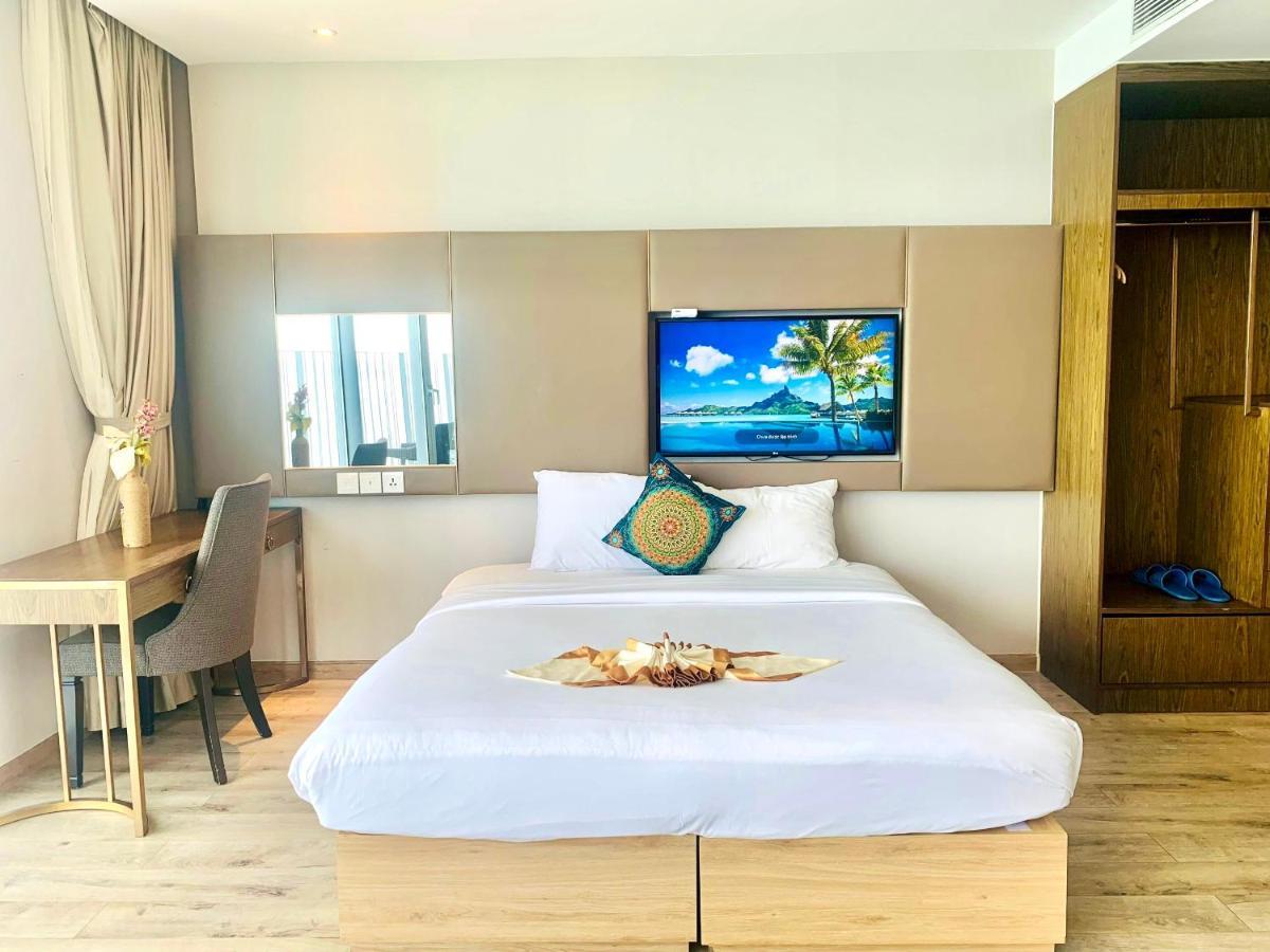 Can Ho Panorama Nhin Toan Canh Bien Nha Trang Bagian luar foto